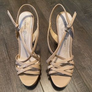 Gently used Chinese Laundry tippy top pageant shoes size 8.5